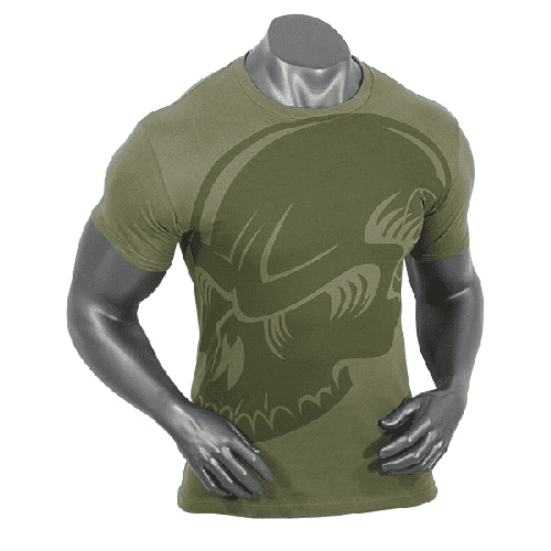 Voodoo Tactical 20-9967250 Men's Sand SuBDUed Skull Preshrunk Cotton T-Shirt XL 