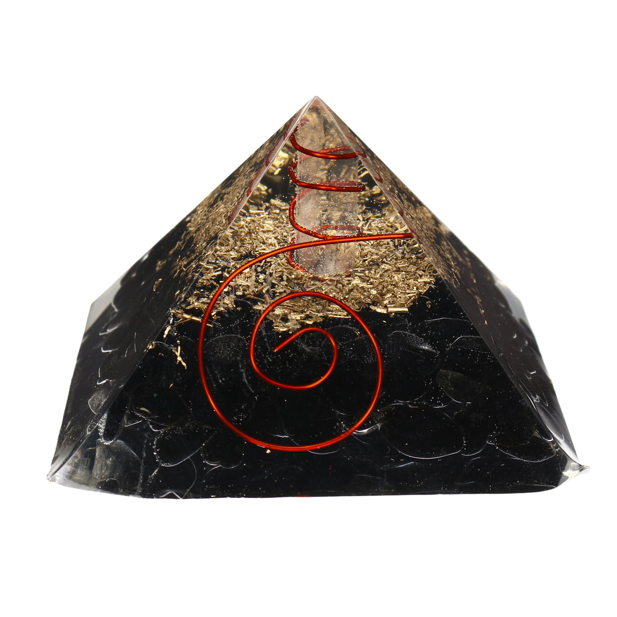 Orgone Energy Pyramid x-large 70-75mm Extra Large Amethyst Rose Orgonite 