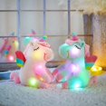 thumbnail image 5 of 30cm LED Light Musical Unicorn Plush Toys Soft Cute Green Pink Light-up Stuffed Animals for Girls Birthday Gift Glowing Toy, 5 of 5