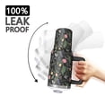 thumbnail image 3 of 40oz Pioneer Flower Floral Print Pattern Insulated Tumbler with Handle, BPA-Free Leak Proof Lid and Straws, Double Wall Vacuum, Hot 12h/Cold 34h, 3 of 6