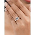 thumbnail image 3 of 925 Sterling Silver Ring Anniversary Gift Ring Moissanite Engagement Ring Promise Ring For Women, 3 of 5