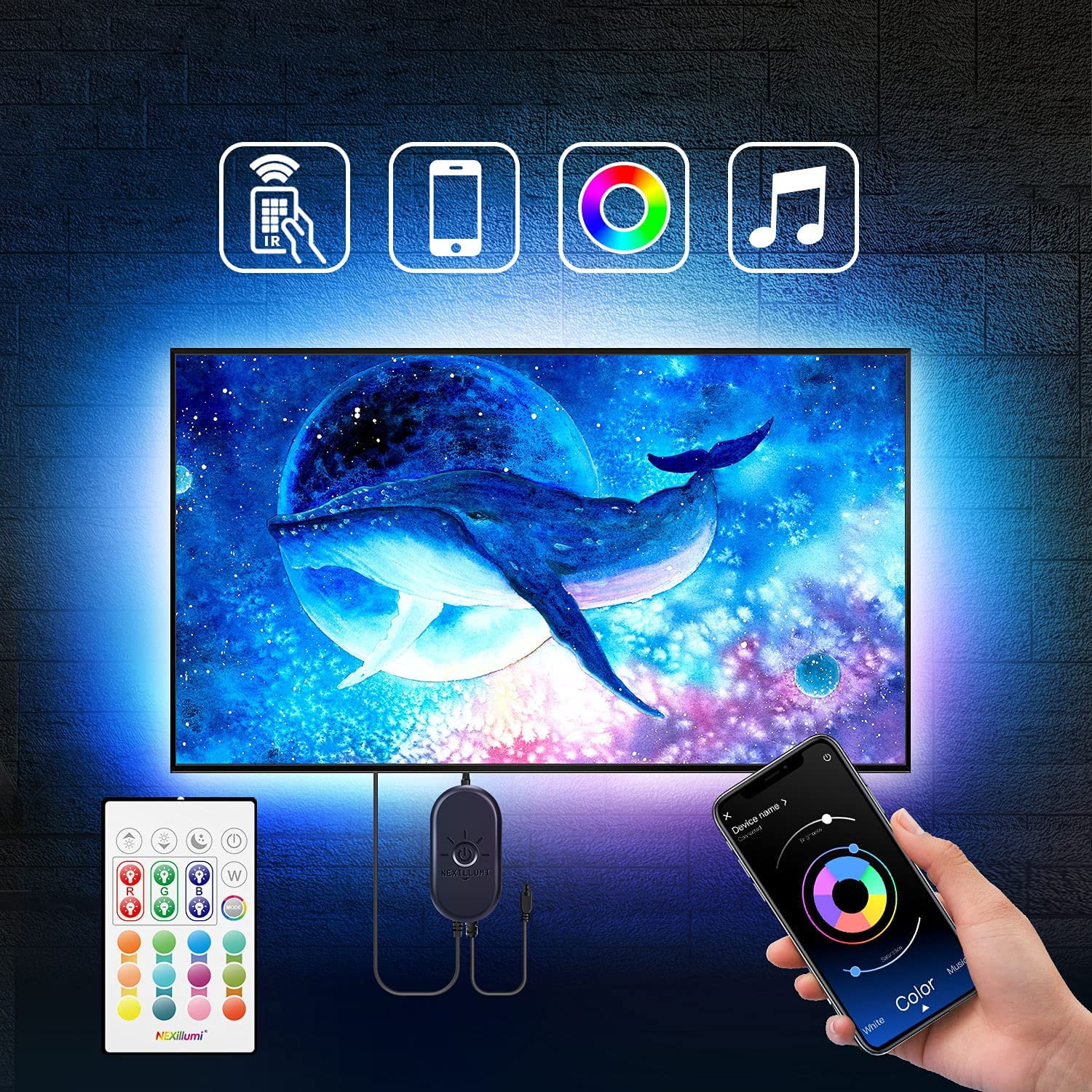 Led Lights for TV 55 inch to 85 inch TV LED Backlight with HDMI Sync