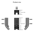 thumbnail image 2 of Support de Rangement pour Piles AA/AAA Boîte de Rangement pour Piles Combinaison Support Mural pour Piles Blanc, 2 of 5