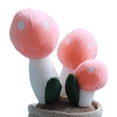 thumbnail image 4 of Bonito juguete de peluche de seta, regalo, almohada corporal creativa, dibujos animados, planta en maceta suave, Rosado Sharpla Juguetes de peluche de hongos, 4 of 4