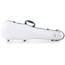 GEWA PURE 1.8 Shaped Violin Case - Polycarbonate Shell - White/Black