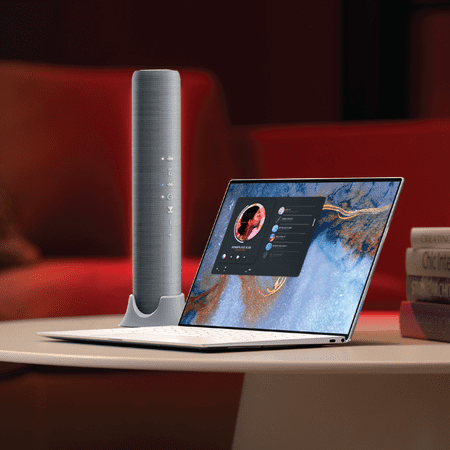 ION Audio - Meeting Mate Rechargeable Portable Bluetooth-Enabled Speaker with Built-In Microphone - Gray