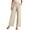 506_Beige, variant on KALE Linen Pants Women Palazzo for Women's Trousers Solid Color Thin Pocket High Waist Wide Leg Suit Casual Women's Pants Beige