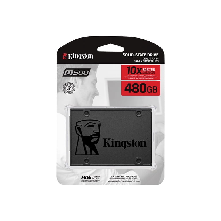 KINGSTON Q500 480GB 2.5インチ SATA SSD 480GB Q500 SATA3 2.5 SSD - Walmart.com