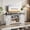 Contrasting colors, variant on Farmhouse TV Stand for TVs up to 65 Inches – Rustic Entertainment Center with Sliding Barn Doors – Adjustable Shelves & Storage Cabinets – Modern Media Console Table – Brown & White, 1.5m