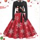 thumbnail image 1 of Vestidos Elegantes Para Mujer, Vestido de Manga Larga Con Cuello Redondo Para Navidad, Años 50, Para Fiesta de Noche, Graduación y Playa, 1 of 4