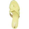 thumbnail image 2 of Sam Edelman Odie Butter Yellow Leather Block Heel Slip On Toe Ring Heeled Sandal (Butter Yellow, 7.5), 2 of 3