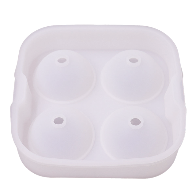 Molde para hacer bolas de hielo - Bandeja de hielo flexible - Esferas de hielo redondas para whisky