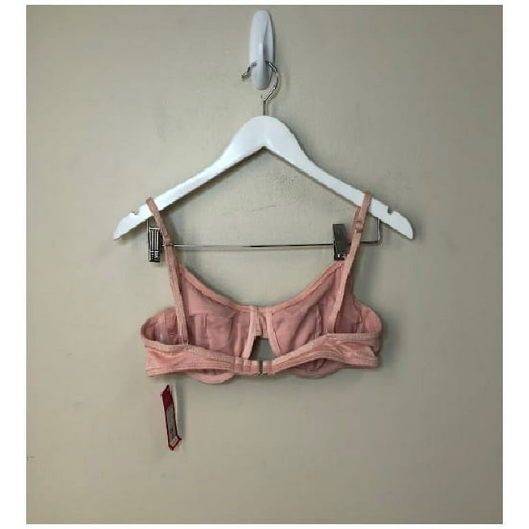 Xhilaration Metallic Textured Underwire Bikini Top Pink Size L (8