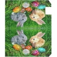 thumbnail image 3 of Easter Bunny Eggs On Green Grass Magnetic Mailbox Cover MailWraps Garden Yard Home Decor for Outside Standard Size-18"x 20.8", 3 of 5