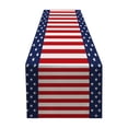 thumbnail image 2 of Linnome Independence Day Polyester Table Runner with Star Pattern for Holiday Party Decor 72x13in Multicolor, 2 of 6