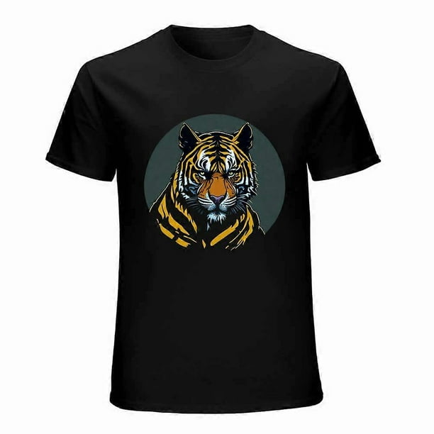 Serious Tiger T-shirt Cartoon T-shirt Jaguar T-shirt Aesthetics shirt Unisex Tees