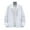 White, variant on Men's Big and Tall 5XL Jacket Lightweight Zip-Up Casual Solid Color Long Sleeve with Pockets