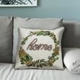 thumbnail image 5 of 18 X 18 Beige Zippered 100% Cotton Throw Pillow, 5 of 5