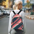 thumbnail image 7 of FORMRS Mini Backpack Purse for Women Quilted Travel Daypack Casual Shoulder Bag, Pink Geometric, 7 of 7