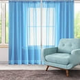 thumbnail image 4 of Semi Sheer Curtains for Living Room Bedroom Stylish Window Solid Color Drapes Light Filtering Soft Fabric Elegant Home, 4 of 8