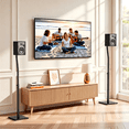thumbnail image 7 of MountLiving Universal Speaker Stands, Height Adjustable Extend 30.7" to 39.7" for Satellite & Bookshelf Speakers,1 Pair，up to 11 lbs Per Stand, 7 of 7