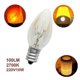 thumbnail image 2 of 10pcs E12 C7 10W 220-240V Warm White Tungsten Filament Incandescent Candle Light Bulbs, 2 of 5