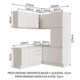 thumbnail image 2 of Cocina Integral Completa Esquinera Madesa Glamy 329cm 01 Blanco, 2 of 9