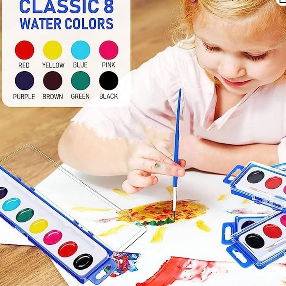 Heart Watercolors,Heart Paint Set,Heart Shaped Paint Palette,Heart Watercolor Paint Set,Class Valentine Paint Set,Heart Shaped Watercolor Paint Set,Heart Watercolor(24pcs 8.66*1.96in)from ANMUYUM