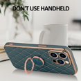 thumbnail image 6 of Compatible with iPhone 14 Pro Case Plating Electroplate Mental Ring Kickstand Luxury Case Soft TPU Shockproof Back Cover iPhone 14 Pro Case for Girls Women -Blue, 6 of 14