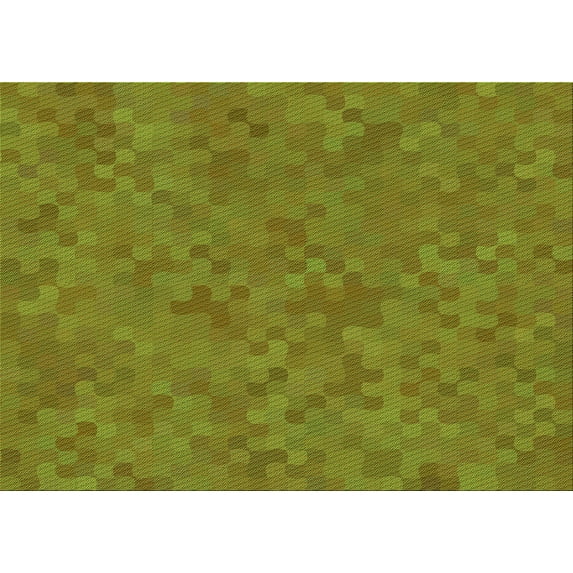 Ahgly Company Indoor Rectangle Patterned Pistachio Green Area Rugs, 7' x 9'