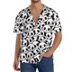 thumbnail image 1 of Fotbe Cute Panda Face Camisa Estampada de Manga Corta para Hombre, Casual de Verano, Estilo Playero, Sin Arrugas-Medium, 1 of 5