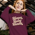 thumbnail image 3 of Smartprints Bloom Baby Bloom Women's Sweatshirt Maroon, Cotton, S, 3 of 4