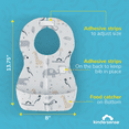 thumbnail image 3 of KinderSense Disposable Baby Bibs 60 per Pack, Absorbent and Leakproof, Travel Bibs for Boys & Girls, 3 of 6