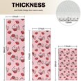 thumbnail image 4 of Pink Cow Strawberry Pattern Kitchen Rugs Sets Of 3,Kitchen Runner Rugs Non Skid Washable,Decorative Kitchen Floor Mats for Kitchen,Sink,Laundry,17"x30"+ 17"x47" + 17"x59", 4 of 6