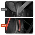 thumbnail image 3 of Car Seat Belt Limiter Clip Faux Suede for 2012-2020 Subaru BRZ GR86 Interior Accessories, Red Stripe, 3 of 8