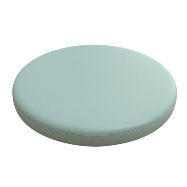 Cojín redondo de cuero para silla de comedor de 35 x 35 cm, almohadilla para taburete de bar, espuma viscoelástica, funda de asiento suave para el suelo