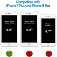 thumbnail image 2 of Étui iPhone 8 Plus/Étui iPhone 7 Plus Protection Double Couche Robuste Compatible avec iPhone 7 Plus / 8 Plus - Argent, 2 of 6