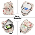 thumbnail image 5 of FORMRS Mini Backpack Purse for Women Quilted Travel Daypack Casual Shoulder Bag, Light Red Starfish, 5 of 7