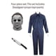 thumbnail image 1 of 2024 Adult Michael Myers Cosplay Costume Mask Props Halloween Jumpsuit Outfits Horror Bloody Killer Carnival Party Costume For Men, 1 of 4