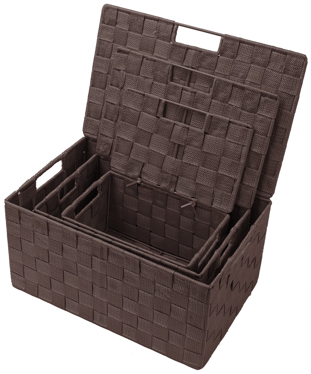 Sorbus Fabric Storage Basket, Set of 3