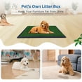 thumbnail image 3 of Artificial Grass for Dog Potty – 20x25 inch,Strong Absorbency Grass Pad, Dog Grass Pad with Tray, Dog Potty Training Pad, Dog Litter Box with Grass (20"x25" ), 3 of 6