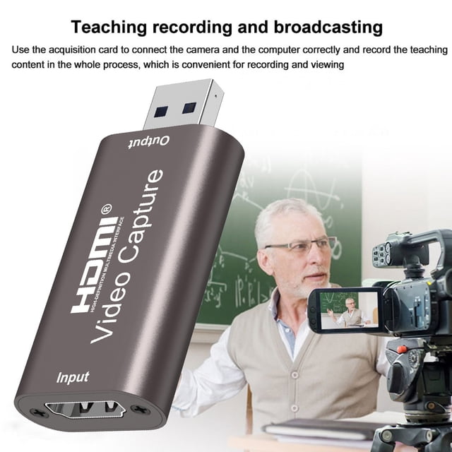 HDMI Video Capture Card HD 1080P Professional Audio Capture Card USB 3.0 Video Audio Capture Card Record Portable Video Grabber Recorder for PS4 Game DVD Camcorder