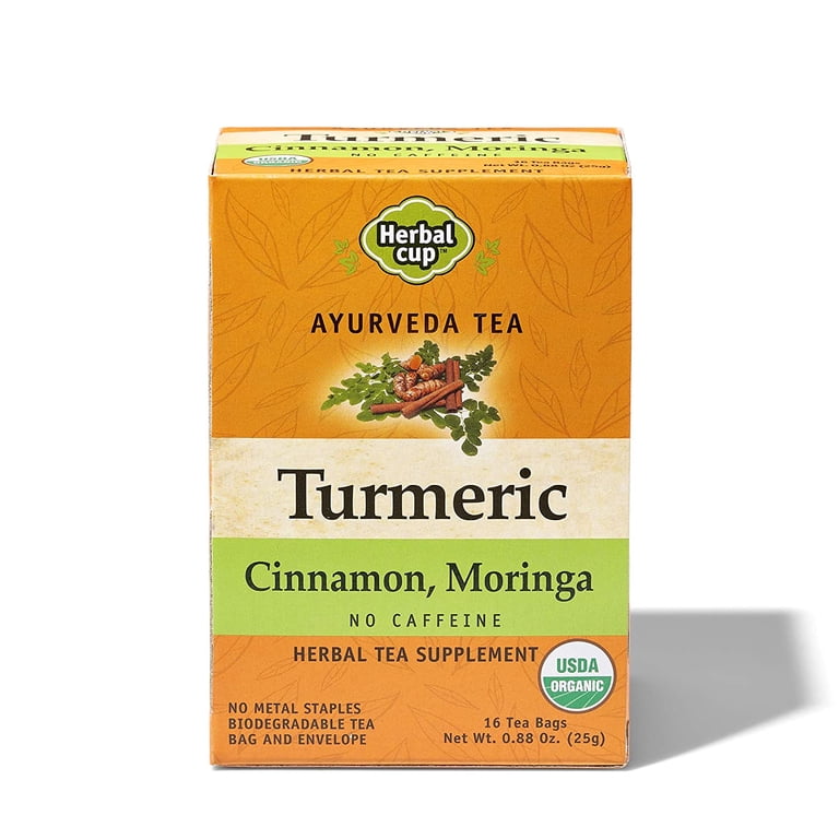 Herbal Cup - Turmeric Cinnamon Moringa Tea - Walmart.com