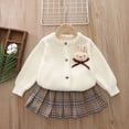 thumbnail image 5 of Conjunto de 2 piezas de suéter rojo y Jk para niñas, trajes de primavera y otoño, vestidos de Navidad para niñas, vestidos de princesa para Año Nuevo para bebés, 5 of 5