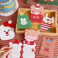 thumbnail image 2 of Merry Christmas Card Cartoon Design Delicate Patterns Fine Workmanship Christmas Elements Folding Decoration Writable Happy Christmas Gift Message Card for Friends, 2 of 7