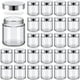 thumbnail image 1 of Frascos de vidrio Norme de 4 oz/120 ml con tapas redondas a prueba de fugas, 24 unidades, 1 of 7