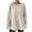 Beige, variant on Honeeladyy Womens Long Sleeve Pullover, Solid Color Textured Lightweight Loose Top for Spring and Autumn Birthday Gifts