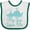 White and Green, variant on Inktastic My Gigi Loves Me Boys or Girls Baby Bib