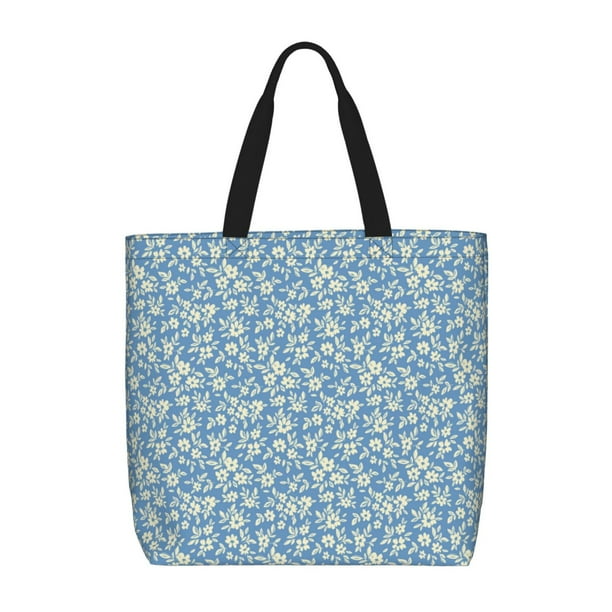 Easygdp Floral Retro Style Bolsa Tote para Mujer, Bolso de Hombro para Trabajo, Playa, Viajes, Compras y Supermercado