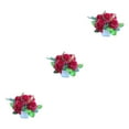 thumbnail image 4 of Transemion Wide Application Artificial Plant For Various Settings Low Maintenance Red 3Set, 4 of 6